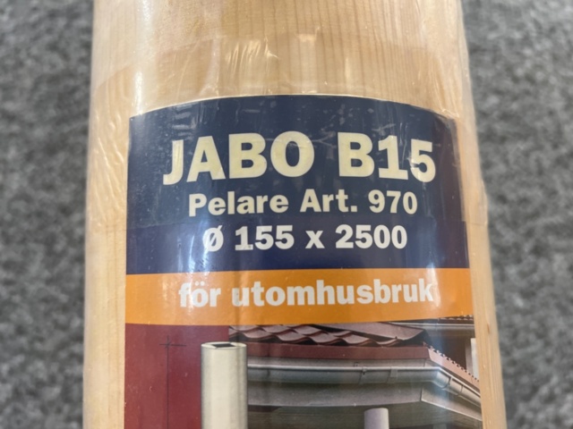 1258589-3 35 st pelare cylindrisk 155x2500, Jabo B15