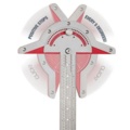 1259025-6 Protractor 0-170° - 39 cm - Free shipping