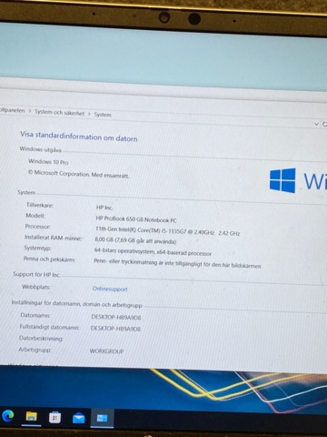 1224490-4 HP ProBook 650 G8