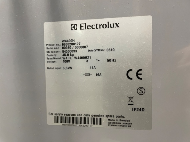 1193468-8 Industrial washing machine Electrolux W4400H