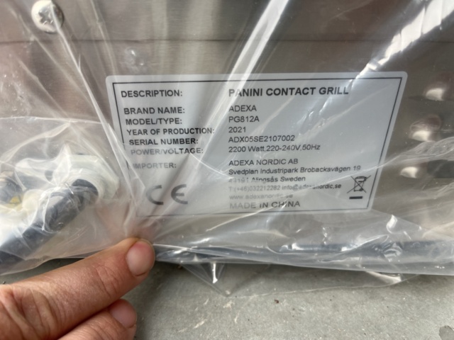 1194441-4 Sandwich grill Adexa PG 812A