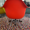 1250509-13 Table and 4 chairs Eames/Vitra - "DAR", carpet HAY
