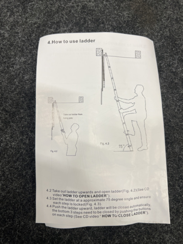 1260596-15 Loft ladder 3.2 m - Telescopic