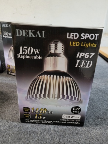 1246871-5 Dekai LED spot 15W 1440lm Cool white 25° 4st