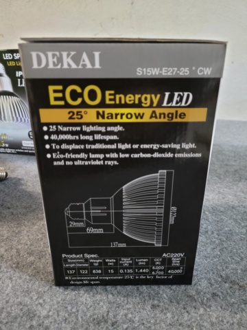 1246872-6 Dekai LED spot 15W 1440lm Cool white 25° 4st