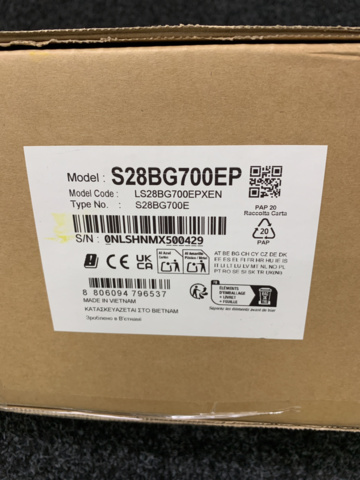 1093970-3 28" gaming monitor Samsung Odyssey G7 4K 28BG700