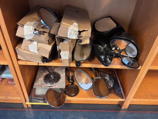 1194477-1 Package with various rear mirrors for motorbikes, mopeds or bicycles