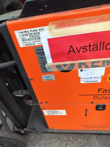 1135174-11 Kemppi fastMig pulse 450 carriage and wiring