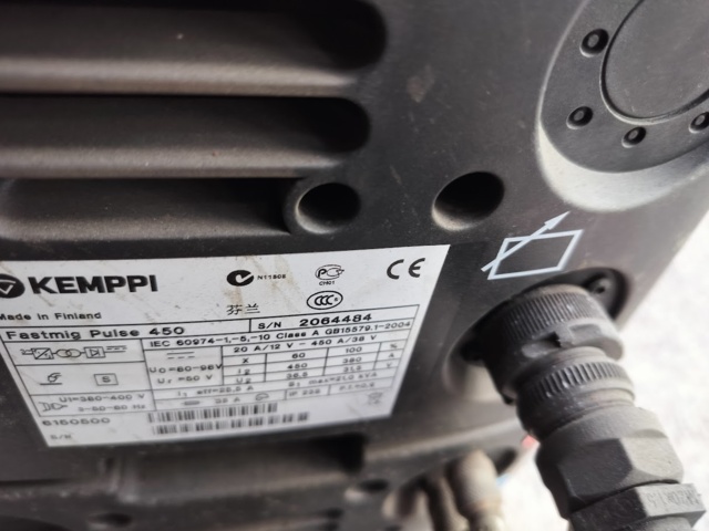 1135174-15 Kemppi fastMig pulse 450 carriage and wiring