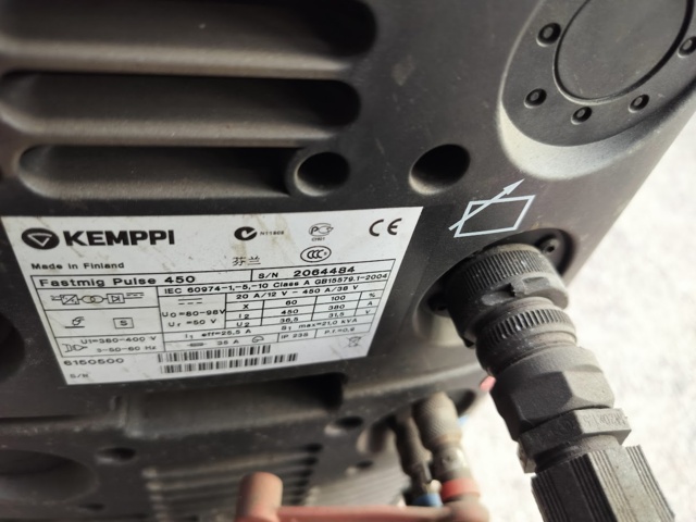 1135174-17 Kemppi fastMig pulse 450 carriage and wiring