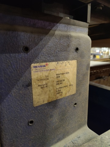 1194481-9 Gas cutting machine Messer Multitherm 5000