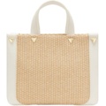1254705-3 We eat avocado toast Leder-Shopper Raphia Tofu bag - Shipping included