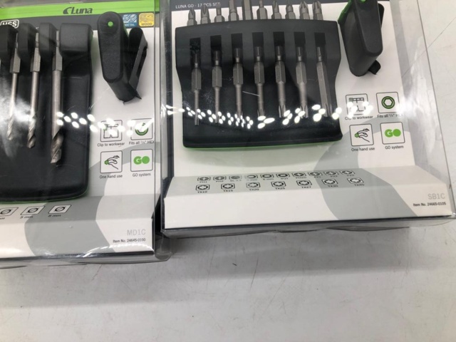 1262378-2 5 pcs Luna Go bit sets + 1 pc belt clip, MB13, MB11, MD1, MD1C, SB1C, SMLC - Shipping included