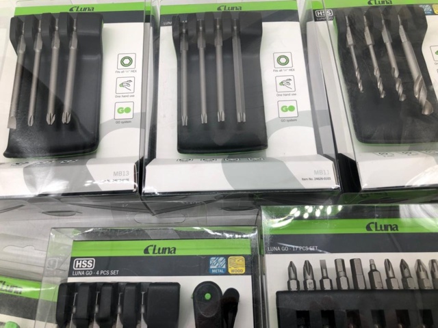 1262378-4 5 pcs Luna Go bit sets + 1 pc belt clip, MB13, MB11, MD1, MD1C, SB1C, SMLC - Shipping included