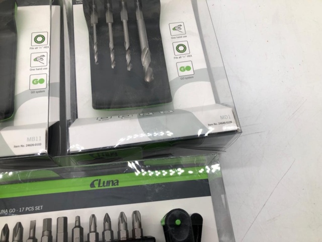 1262378-5 5 pcs Luna Go bit sets + 1 pc belt clip, MB13, MB11, MD1, MD1C, SB1C, SMLC - Shipping included