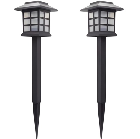 1262561-4 10 st Solcellsdrivna Trädgårdslyktor - Fri frakt