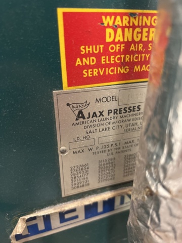 1243277-6 Steam press 2 pcs - Ajax DP29110