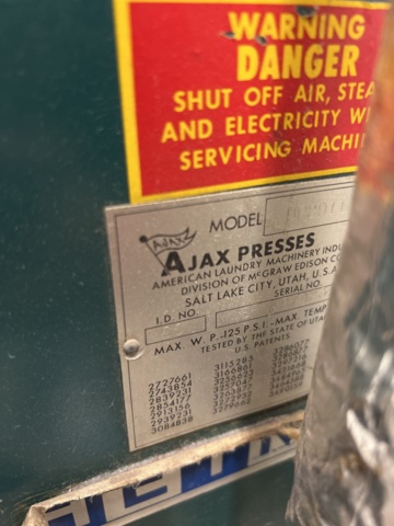 1243277-7 Steam press 2 pcs - Ajax DP29110