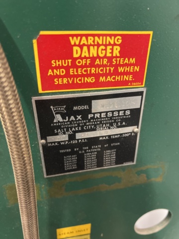 1243277-12 Steam press 2 pcs - Ajax DP29110