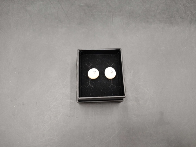 1262874-3 WK Monaco Pearl Earrings Recto Verso, double sided - Shipping included