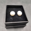 1262874-4 WK Monaco Pearl Earrings Recto Verso, double sided - Shipping included