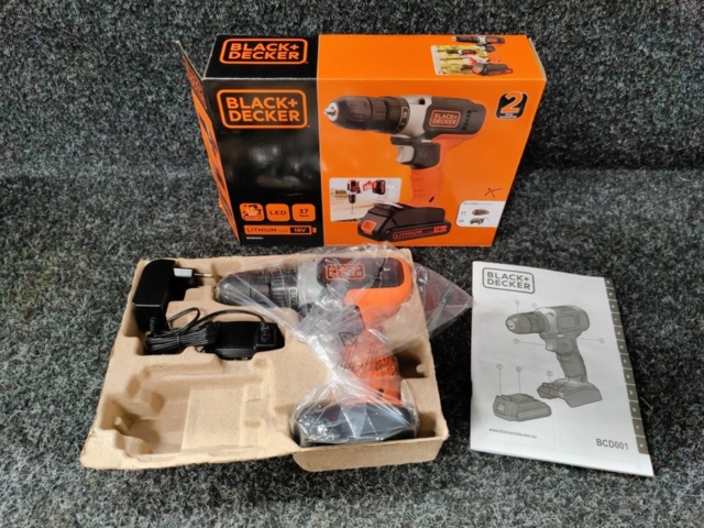 1263363-1 Screwdriver Black & Decker BCD001C1-QW 18V