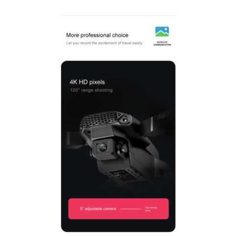 1263600-16 2 drones, 4K, dual camera, app - Shipping included