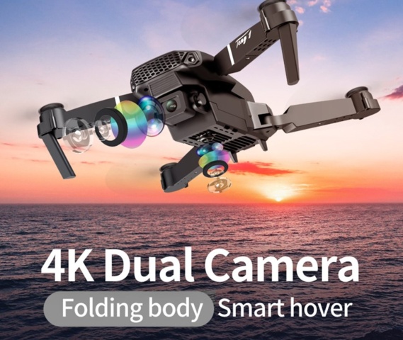 1263600-24 2 drones, 4K, dual camera, app - Shipping included
