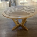 1251572-2 Round outdoor table in wood - SE Möbler Bilbao