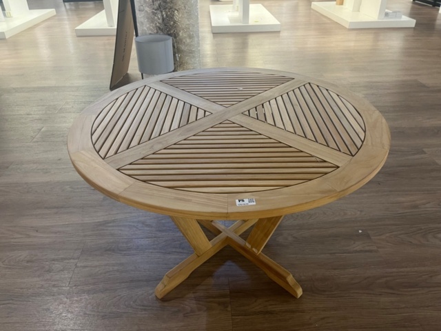 1251572-4 Round outdoor table in wood - SE Möbler Bilbao