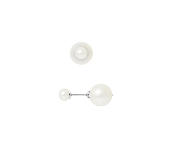 1262874-1 WK Monaco Pearl Earrings Recto Verso, double sided - Shipping included