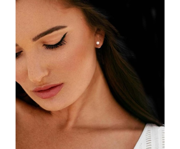 1262874-2 WK Monaco Pearl Earrings Recto Verso, double sided - Shipping included