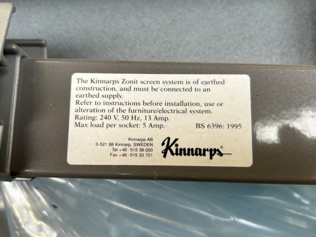1249081-3 Screen separator 9 pcs - Kinnarps Zonit