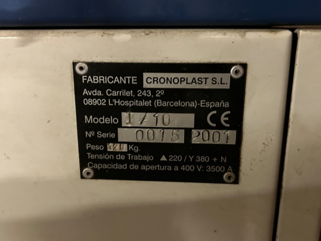 1249087-10 Mini molding syringes 2 pcs - Cronoplast SL Babyplast I/10 -2001