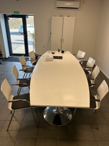 1223698-2 Conference table, armchairs, whiteboard, no wardrobe