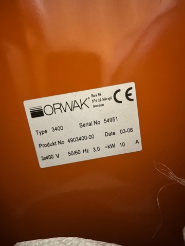 1251691-8 ORWAK 3400 Baler