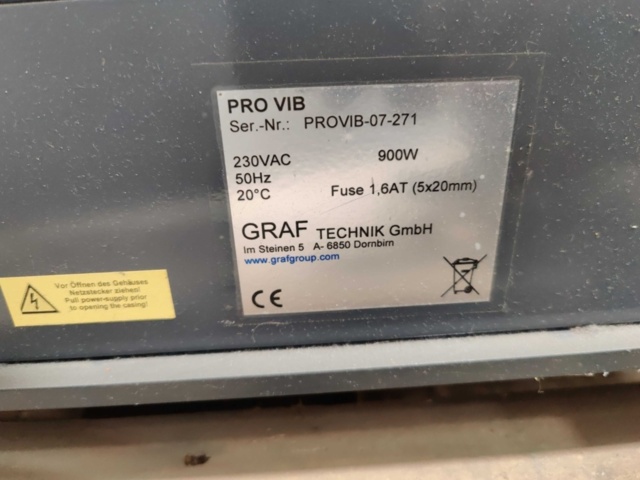 1264927-6 Vibrating plate Pro Vib - Not complete