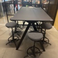 1243381-2 Conference table with 7 stools