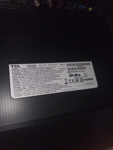 1243416-3 Smart TV 4K 75" - TCL U75C7006