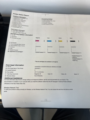 1243432-6 Large format printer HP Designjet T120 ePrinter