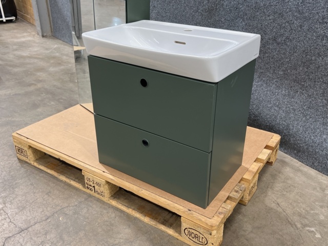 1217681-3 Chest of drawers Svedbergs Intro 55 with wash basin & mirror cabinet Salvia