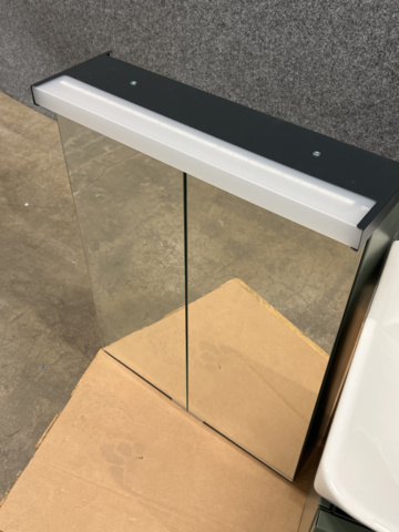 1217681-7 Chest of drawers Svedbergs Intro 55 with wash basin & mirror cabinet Salvia