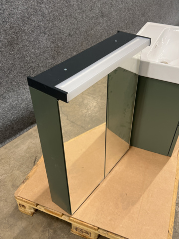 1217681-8 Chest of drawers Svedbergs Intro 55 with wash basin & mirror cabinet Salvia