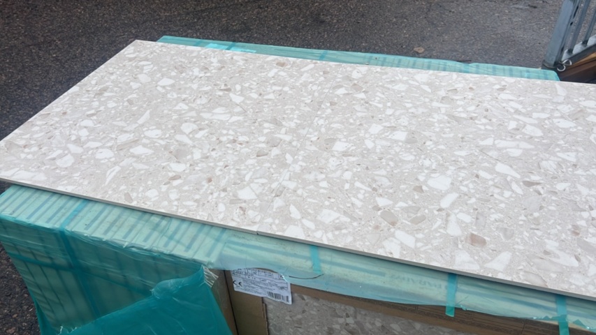 1269162-3 Granite ceramic Terrazzo Beige, 100 sq m, 60x60