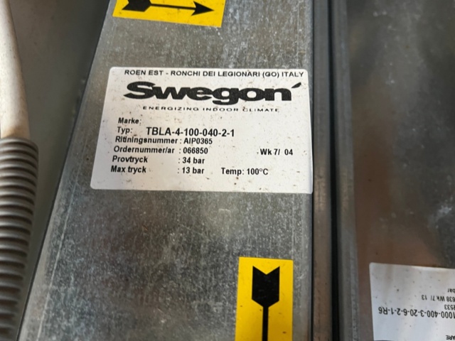 1269012-10 Ventilation unit swegon gold 14c2111