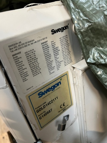 1269012-14 Ventilation unit swegon gold 14c2111