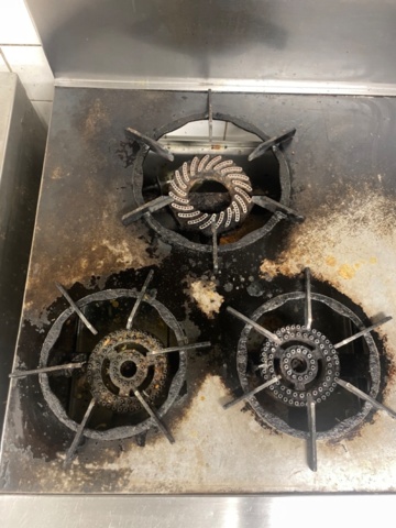 1226250-2 Rotoquip gas stove with 6 flames