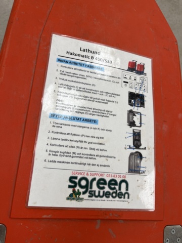 1269699-4 Scrubbing machine Hakomatic E/B 450/530