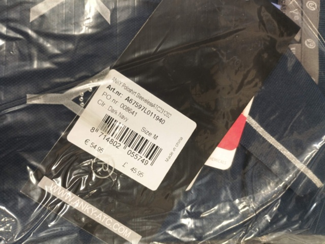 1271386-4 Polo sleeveless ANKY, Size M