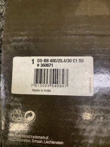 1272583-3 Table saw blade Hilti DS-BB 400/25.4/30 C1 Sil